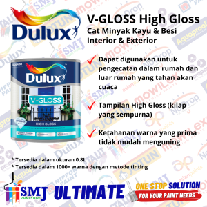 V-Gloss Hi Gloss - Cat Minyak Kayu & Besi Interior & Exterior